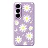 For Samsung Galaxy A56 5G Case White Daisy Pattern Printing Straight Edge TPU Phone Back Cover