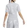 Nike Ropa Deportiva Fénix Acogedora Estampado Completo Camiseta Casual Corta de Manga Corta para Mujer Tops Gris Humo Claro FD4287-077