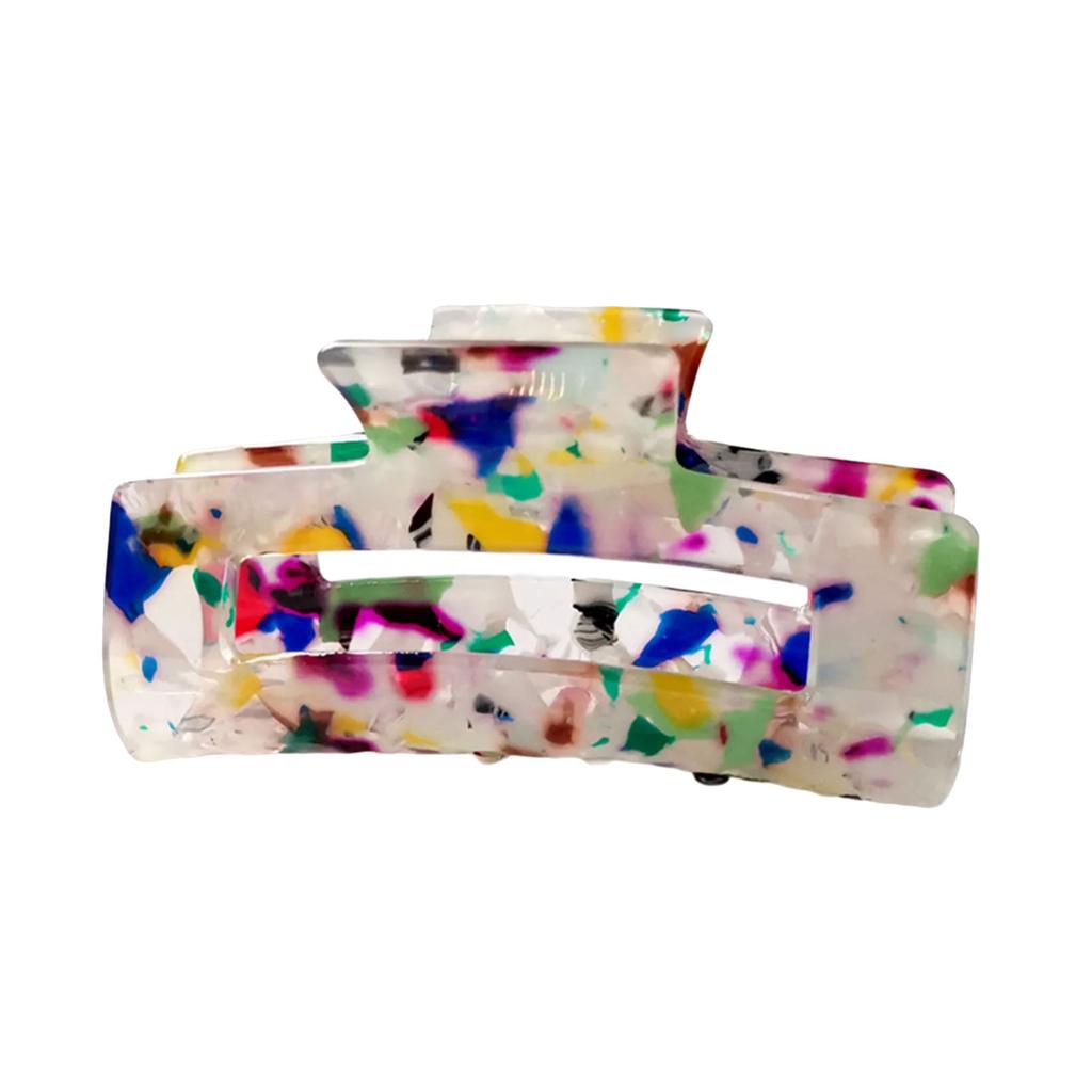 Hair Claw Clip Colorful Theme Hair Claw Clamp Lovely Nacreous Hair Holder Barrettes Strong Hold Hairpin for Girls