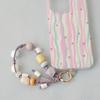 New Phone Accessory Wooden Chain Boutique Beaded Luxury Phone Case Chains Acrylic Handle Lanyard Cell Mobile Patch Charm Strap