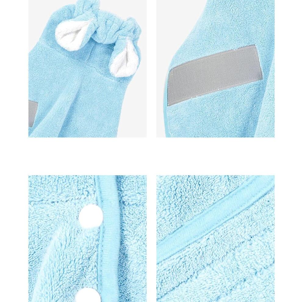 Dog Drying Towel, Super Absorbent Bathrobe, Reusable Microfiber Bath Towel for Dogs  XS-XL