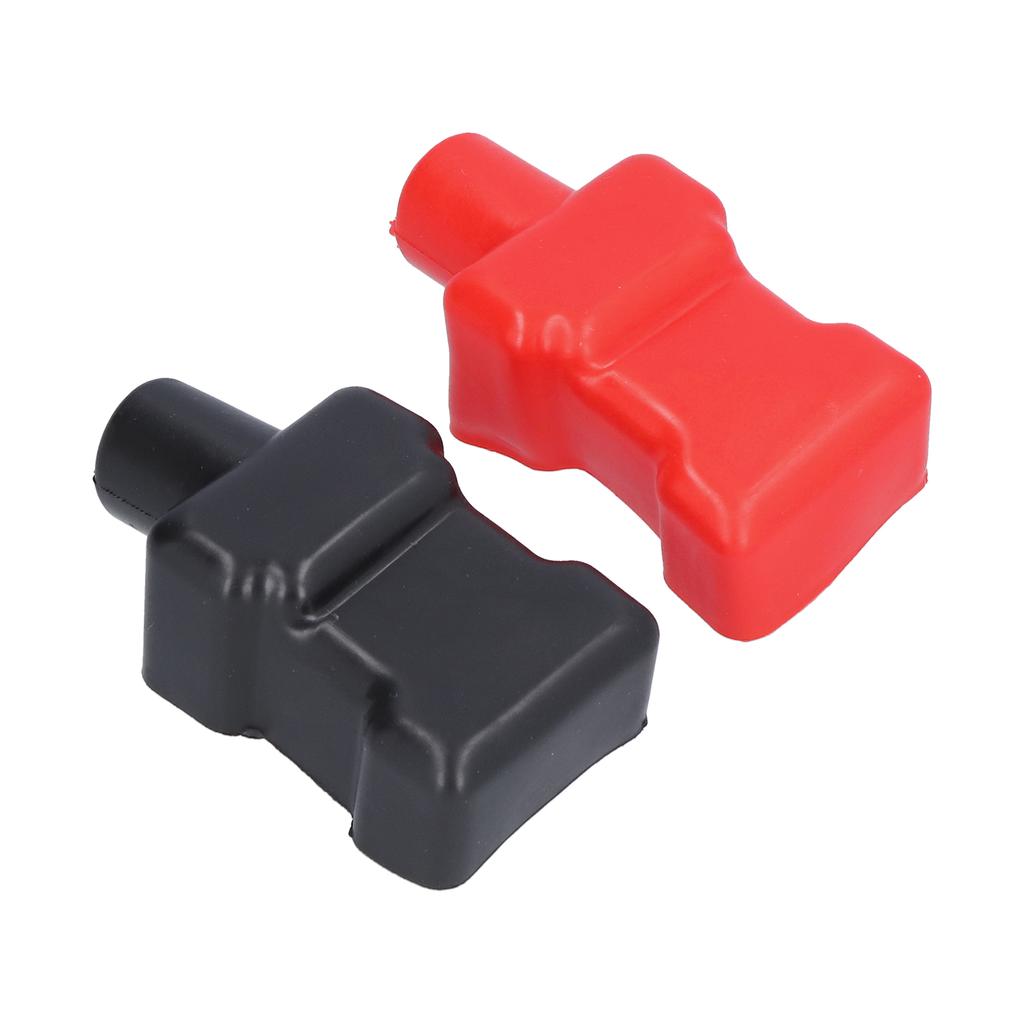2pcs Universal Battery Terminal Covers Rubber Positive Negative Protective Boot Cap Car Accessories
