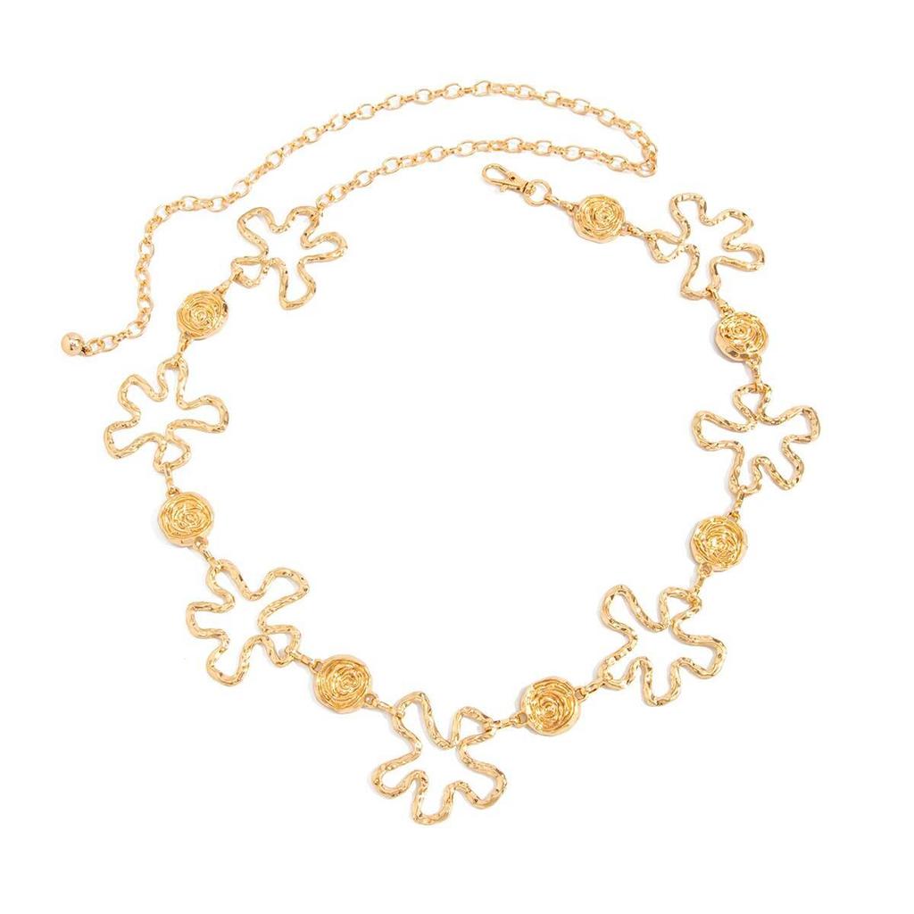 IngeSight.Z 2026 New Bohemia Hollow Out Flower Belly Waist Chain for Women Summer Sexy Bikinis Dress Accessories Body Jewelry