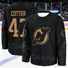 2026 New Jersey Herren Eishockey Trainingsanzug - Schwarz-Gold Sonderedition 3D-gedrucktes Sport-Schnelltrocknungs-Oberteil Familie