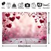 2D Valentines Day Red Heart Backdrop for Wedding Photoshoot