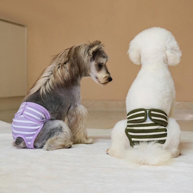 Soft Period Pants Pantie Soft Nappies Suspender for Girls Dog Reusable Doggies Period Diaper Incontinence