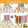 Wooden Childrens Animal Transportation Fruit Vegetable Puzzle Educational Toy For Toddler Learning