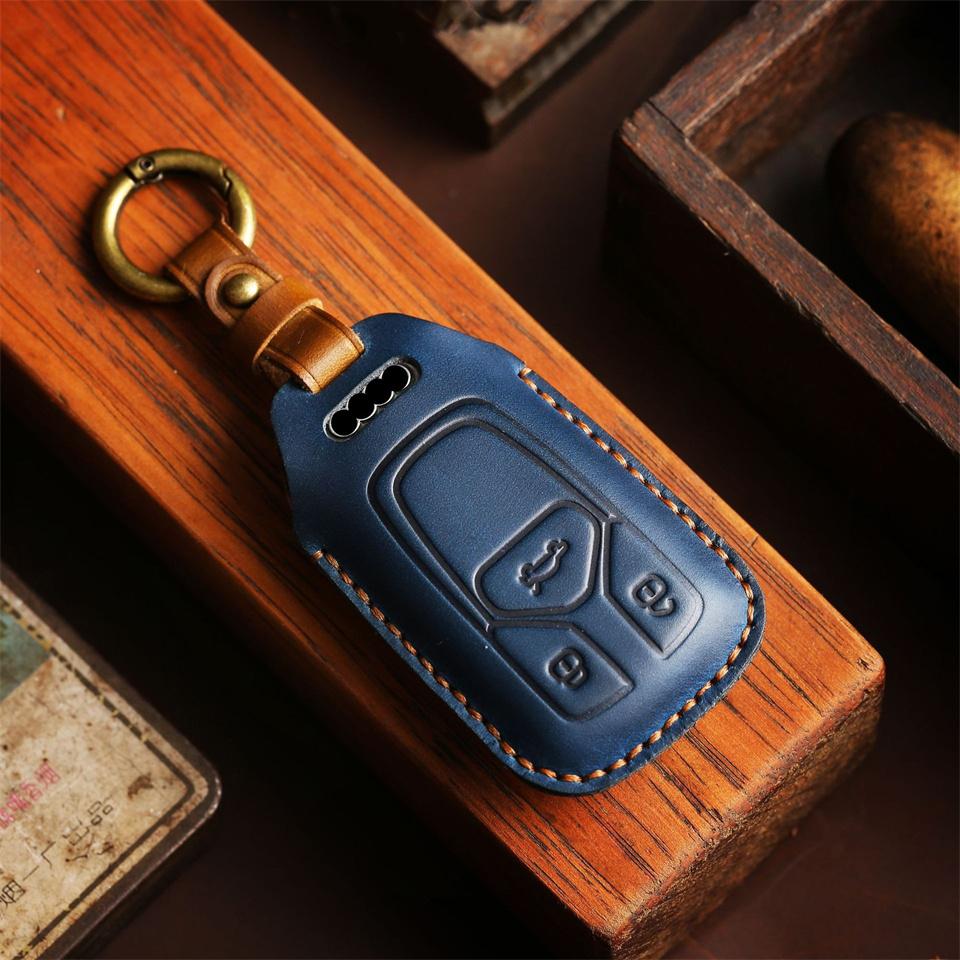 Husă pentru chei de mașină Husă pentru chei pentru A1 A3 8v A4 B9 A5 A6 C7 Q3 Q5 Q7 Tt Holder Shell Auto Keychain Protect Set Accesorii