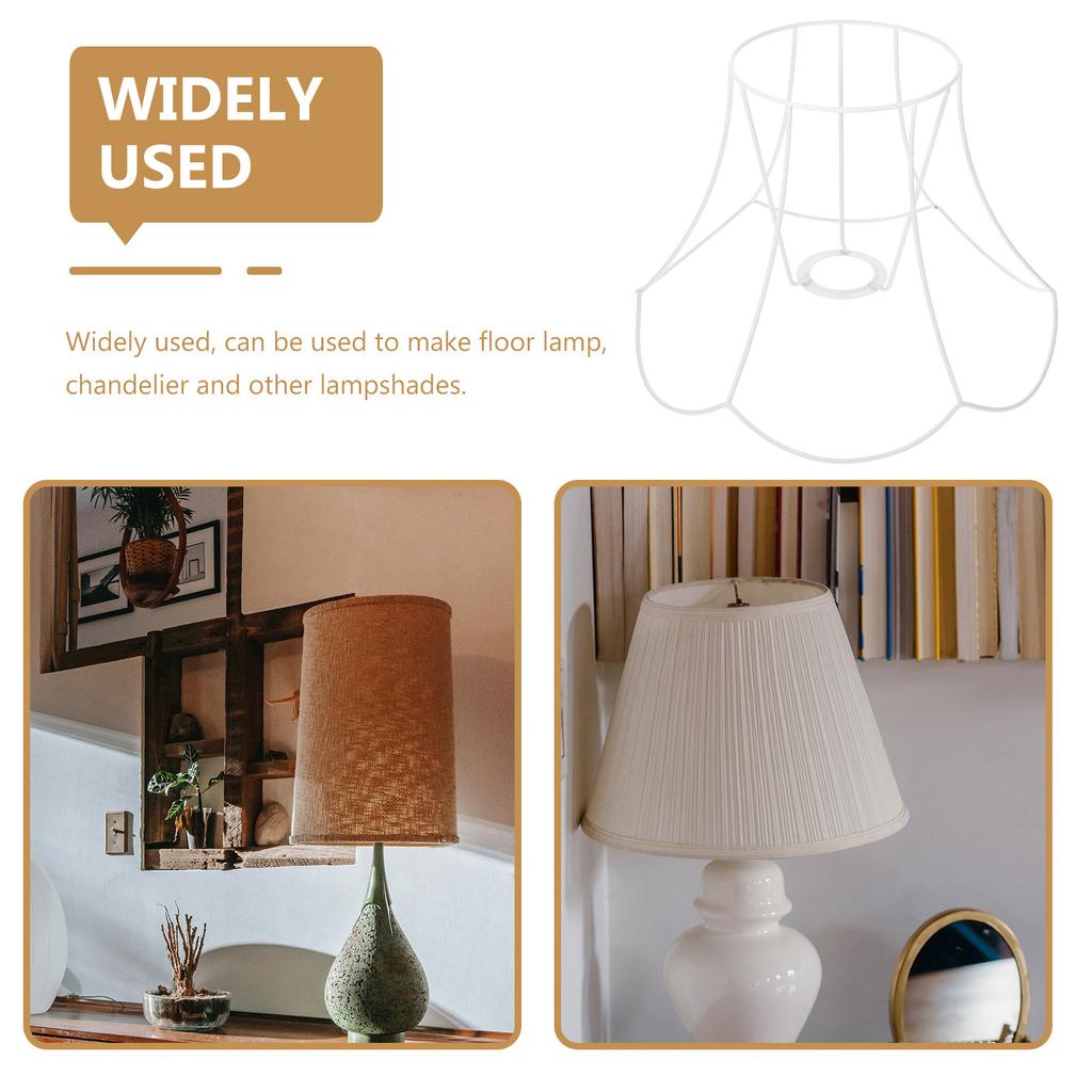 Table Lights Frame Metal Lamp Cover Brackets Shade Frames for DIY Lampshade Holder
