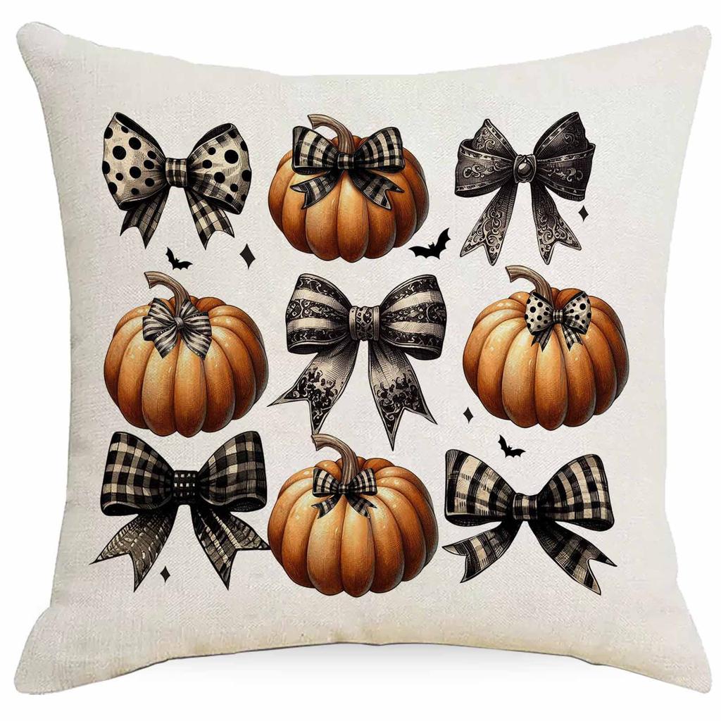Nytt Halloween Häxlinje Kuddfodral Hem Vardagsrum Kontor Soffa Bilbarnstol