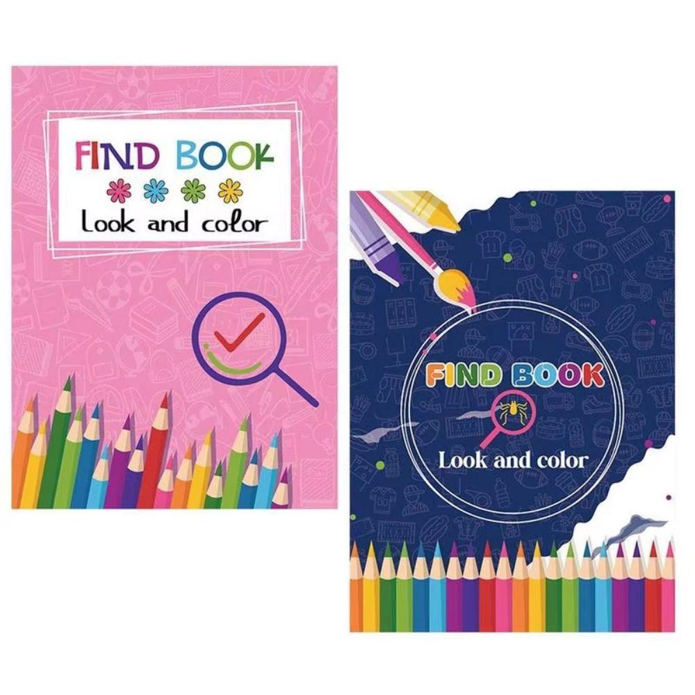 

Color Filling Find Coloring Book Professional Coloring Activity Book Kids Gift синій