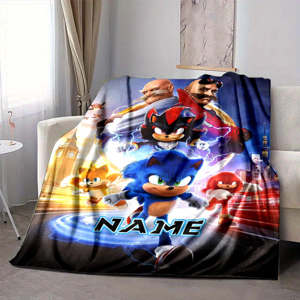 Custom 1pc Sonic Adventure: Heroic Pursuit Blanket, Soft And Comfortable Blanket, Casual Warm, Camping Travel Blanket, Birthday Gift Q912184