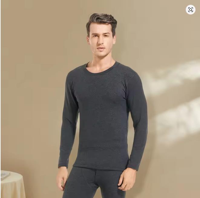 

Осень Зима Мужское Кашемировое Шелковое Мягкое Удобное Теплое Белье с Утолщенным Плюшем Комплект для Мужчин Женщин Термобелье M