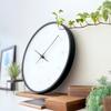 KATOMOKU Plywood Wall Clock, Black, km-71BK, Sweep Movement, 304mm Diameter (quartz Clock)