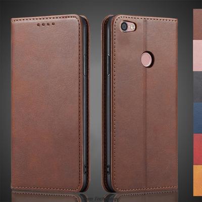 Magnetic Attraction Leather Case for Xiaomi Redmi Note 5A Prime / Redmi Note 5A Holster Flip Cover Wallet Bags Fundas Coque