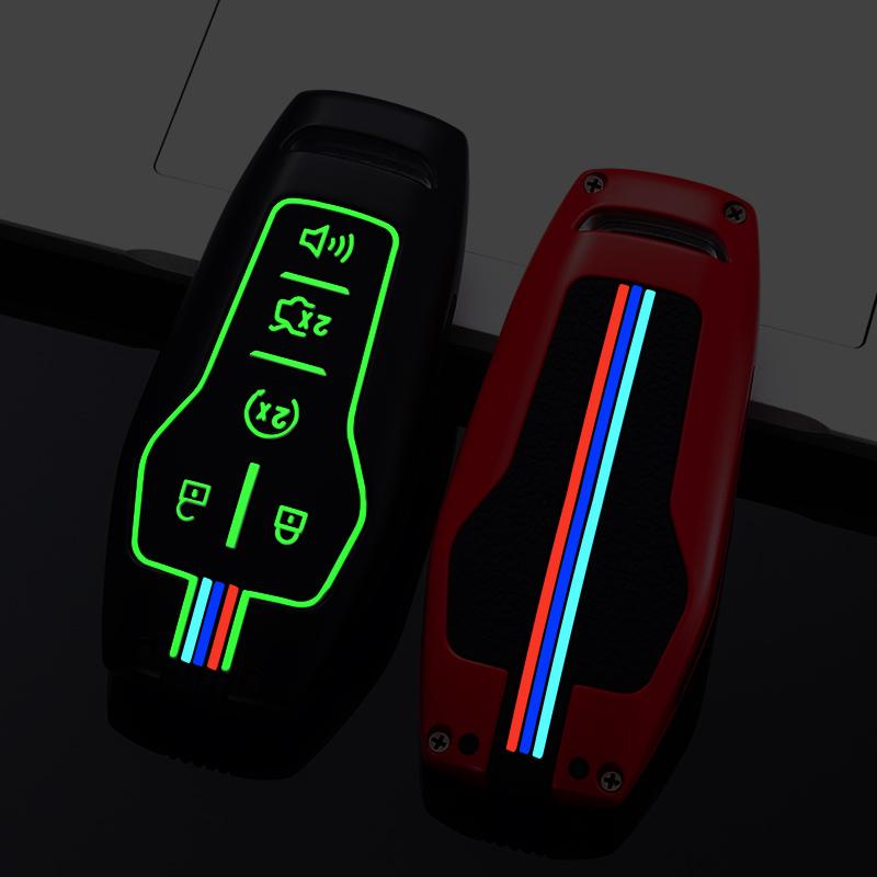 Zinc Alloy Pink Car Key Case Cover Fob Shell for Ford Fusion Mustang F150 Edge Explorer Lincoln MKZ MKC MKX Car Accessories