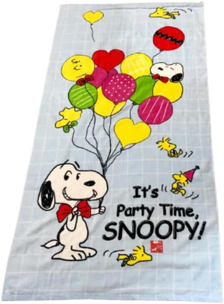 Snoopy Large Bath Party Time Towel, Honey, (Party Time)