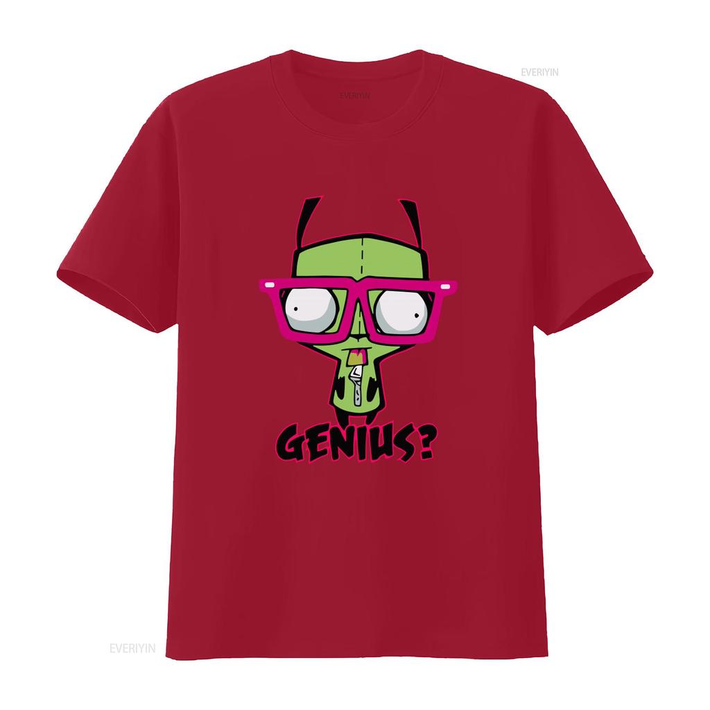 Invader Zim Gir Genius Duh T Shirt for Men Available in Sizes S 2XL vintage Washed Stylish Casual Soft Comfortable graphic