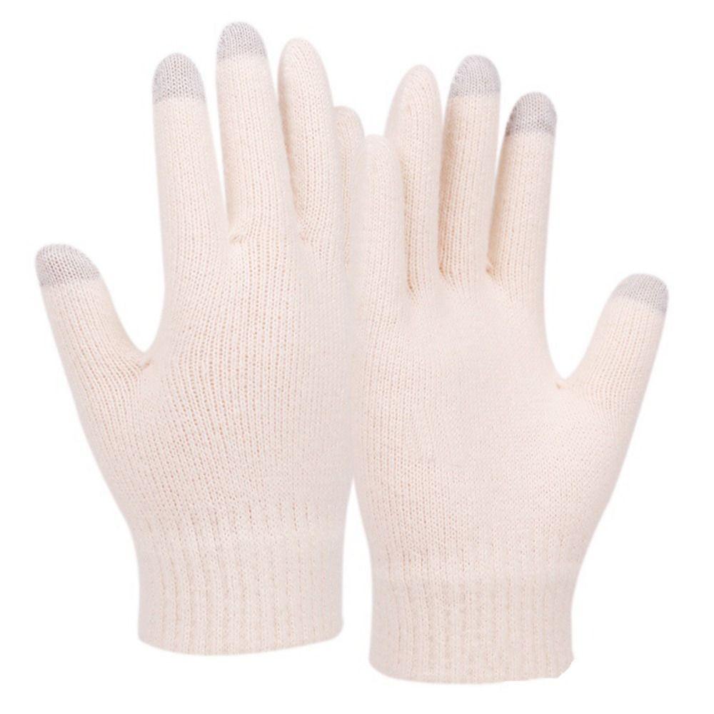 Thickened Pompom Beanies Hat Beanie Hat Winter Knit Gloves Set  Winter Season