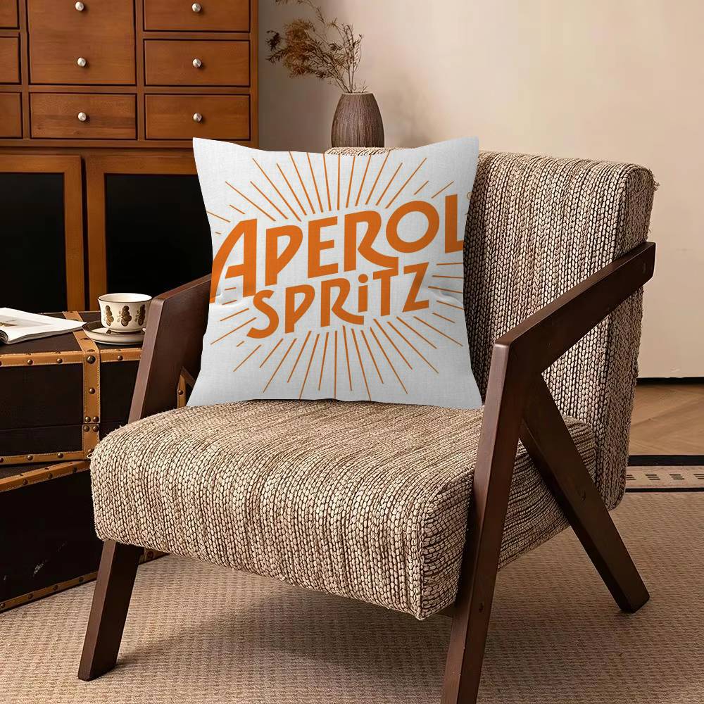 Fashion art Brand Decorative Room Aesthetics Pillow Case Home Decor Bedroom Sofa Bed Pillow Cover x AAperol SSpritz