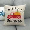 Autumn Thanksgiving Pumpkin Truck Digital Printing Short Plush Pillow Covers For Car Sofa Office Cushion Cover Home Goods