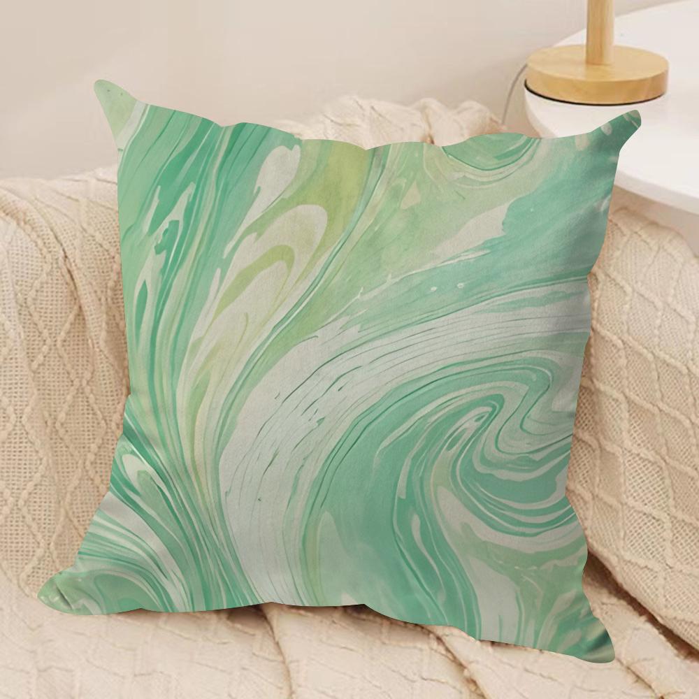 Marble pattern Cushion Cover Soft Plush Fabric DoubleSided Printed Cushion Covers for All Seasons Modern HomeDecor Gift