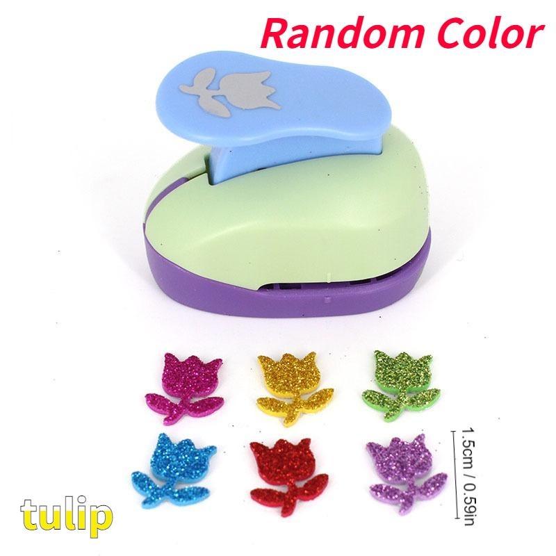 1PC Random Color 1.5cm Scrapbook Punches Paper Cutter Card Craft Printing DIY Handmade Material Paper Cutter Embossing Sharper