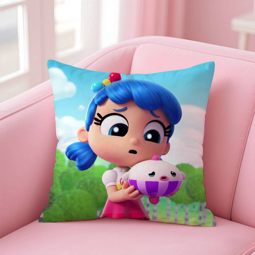 

True R-Rainbow-W K-Kingdom Pillow Case pattern printing pillowcase living room sofa cushion cover bedroom room decor 16x16Inch