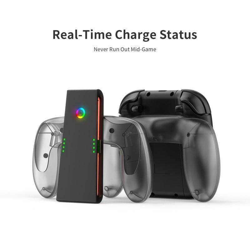 Charging Grip for Switch 2 JoyCon Multi-Function Handle Holder Type-C Charging Dock Grip Adapter for NS Switch2 Accessories