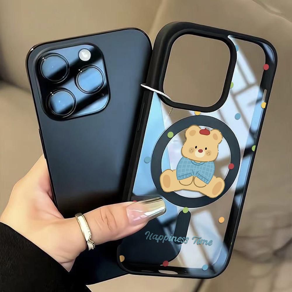 Magnetic Phone Case for iPhone  11 12 17 14 15 Pro Max 15 14 16 Pro13 14 15 16 Shockproof Case Mag-Safe Magnetic Ring Back Cover