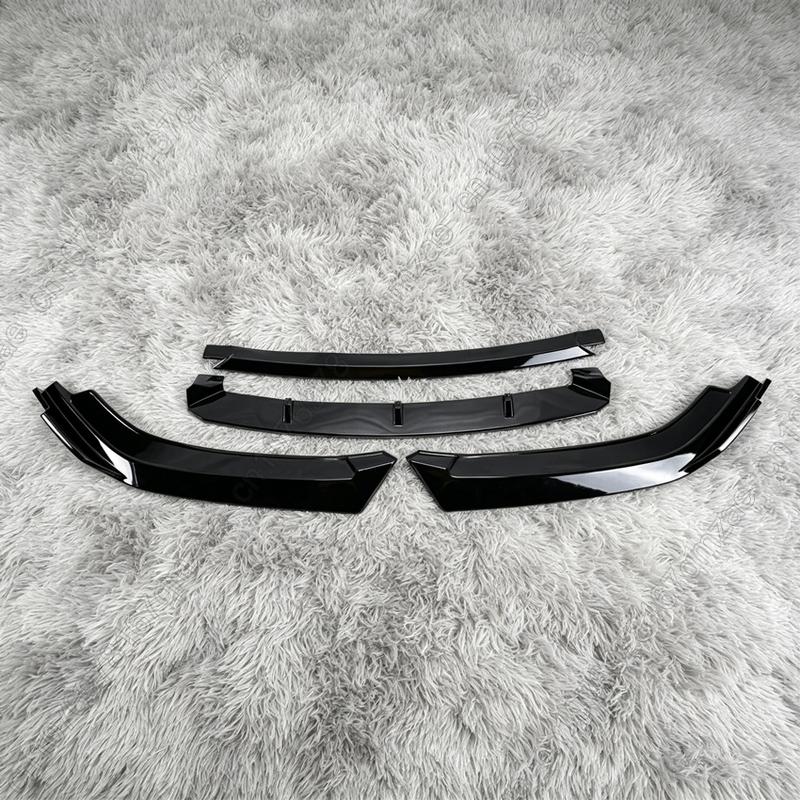 4PCS Front Bumper Lip Spoiler Splitter Chin For SEAT Cupra Leon VZ TSI Sportstourer 2024 2025 Gloss Black Body Kits