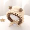 Thick Infant Winter Hat Warm Girls Knitted Hat Fashion Baby Hooded Hat