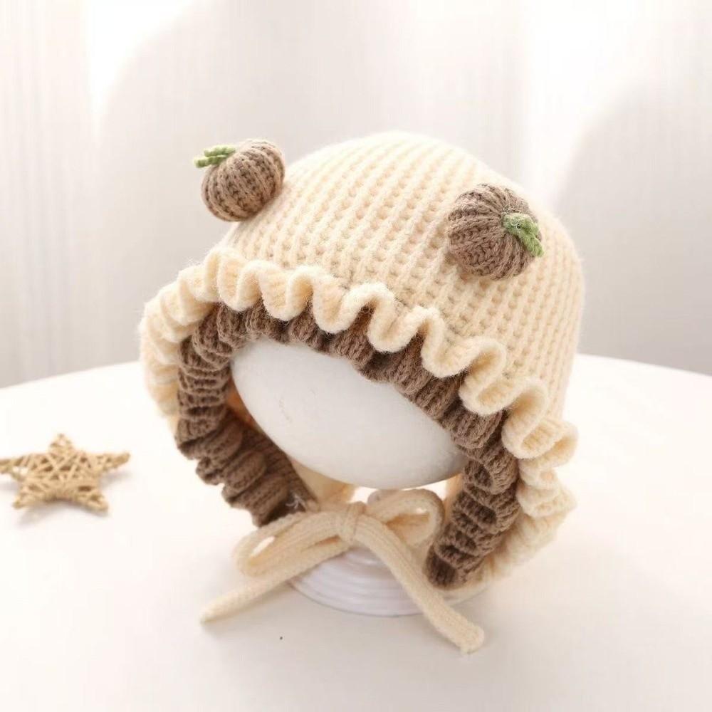 Thick Infant Winter Hat Warm Girls Knitted Hat Fashion Baby Hooded Hat