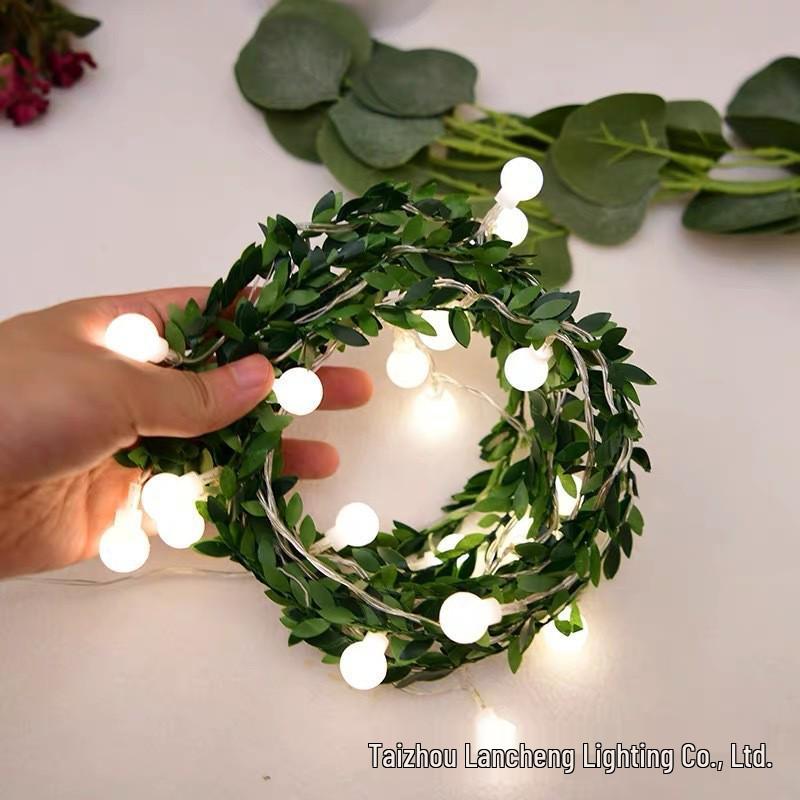 LED White Foam Rose Vine String Lights - Indoor Wedding & Balcony Decor