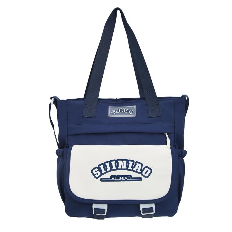 Рюкзак для школьников средней школы с цветными блоками — фото 32