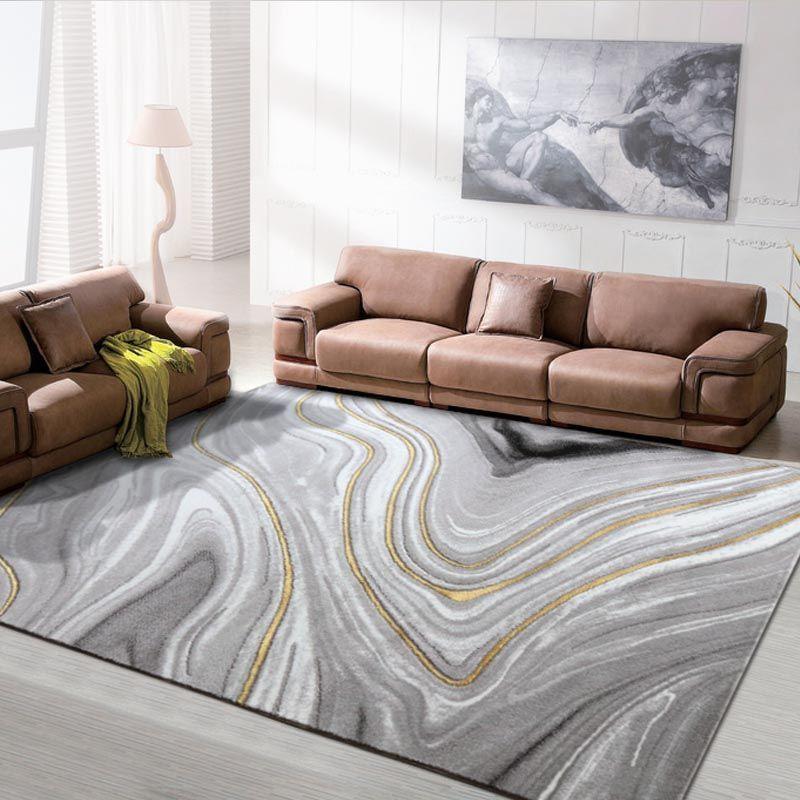 Carpet American Living Room Modern Simplicity of Large Carpet Light Luxury Nordic Bedroom Floor Mat Absorbent Carpet Doormat