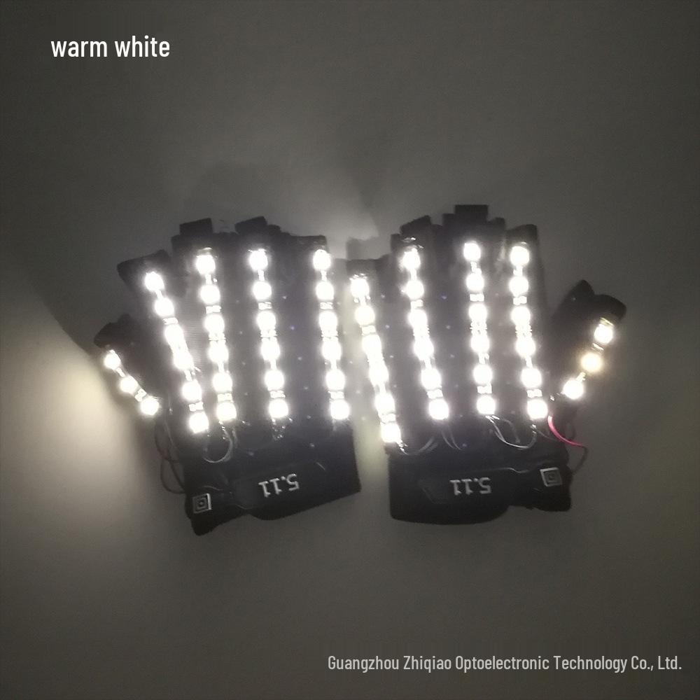 

Светодиодные перчатки Росомахи и трехцветные светящиеся очки-дуга для сценических и барных выступлений One Size