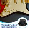 Uxcell Chapéu de Sino de Controle Métrico para Guitarra para Guitarras Elétricas e Conjunto de Eixo Dividido x Tom x Botões, Botões, Baixos, Potenciômetros, 3 Peças (Volume 1, 2),