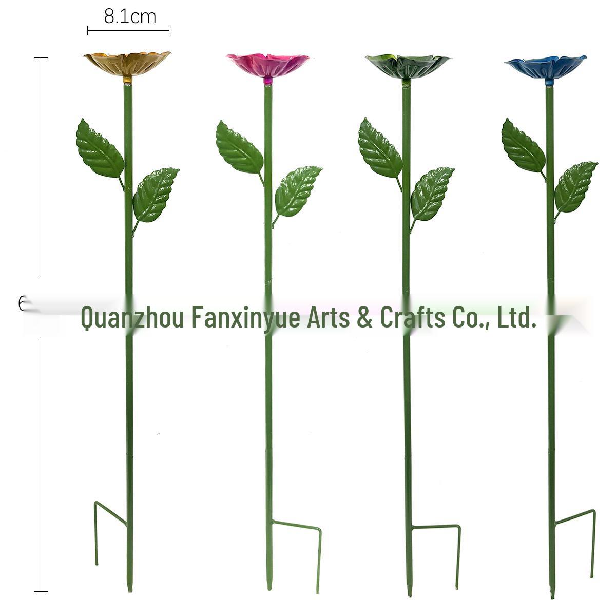 Wrought Iron Bird & Bee Water Feeder for Garden Decoration