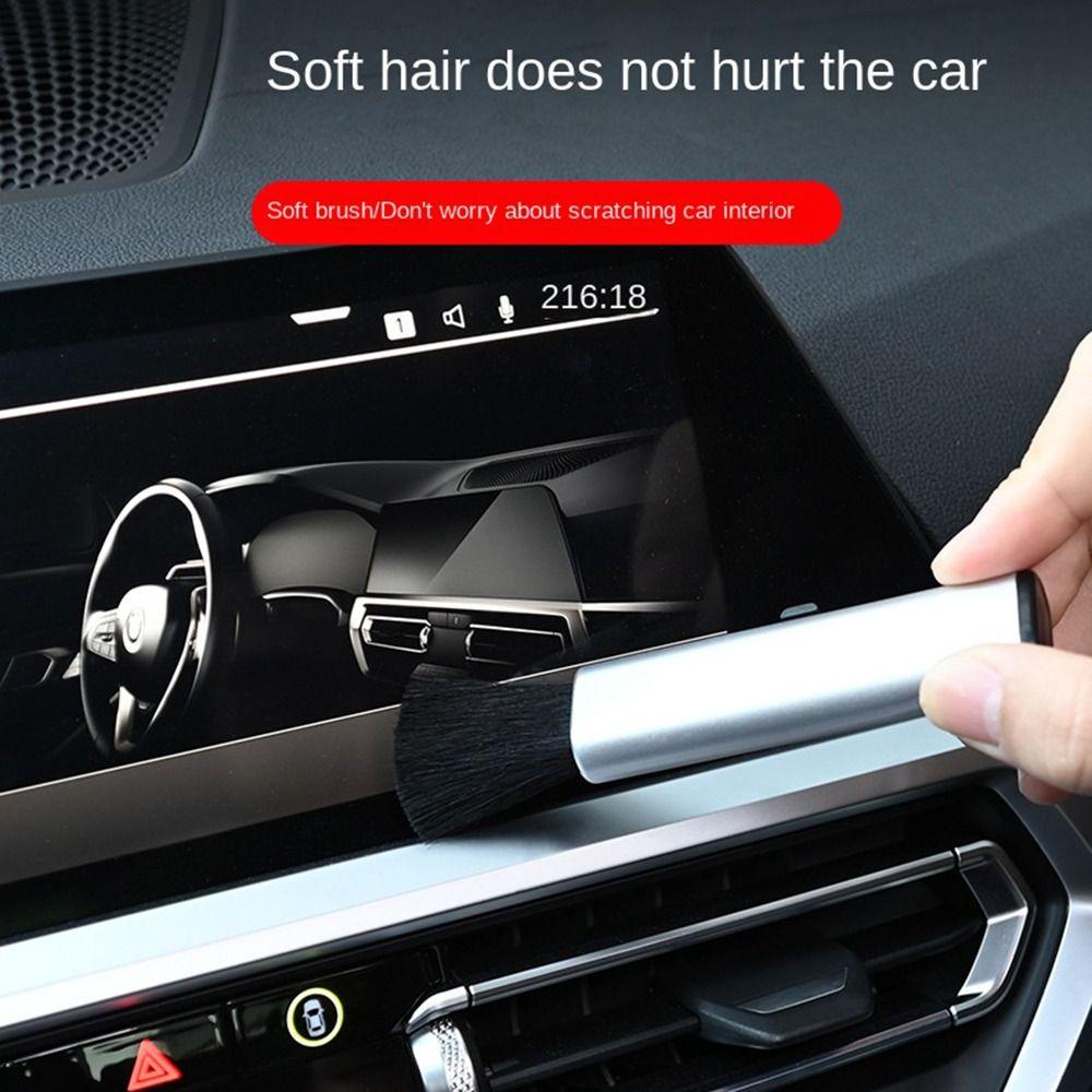 Black/Silver Computer Cleaning Brush Vent Brush Household Dust Cleaner Air Outlet Cleaning Tools