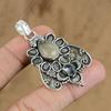 Natural Moonstone Gemstone Pendant 925 Sterling Silver Indian Jewelry For Women