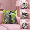 Cushion Cover Plush Fabric Soft Double-Sided Printed Sofa Warm Winter Home Gift Pillow Aya O-Oosawa Koga M-Mitsuki Stickers