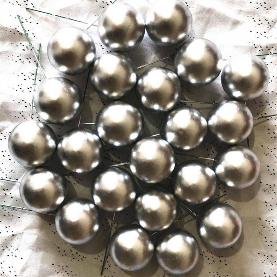 

Новый торт Топ Золотой и Серебряный Шар С Днем Рождения Торт Топ DIY кекс Флаг Свадьба Рождественский шар украшение Украшение на день рождения