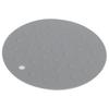 Round Shape Silicone Pad Kitchen AntiScald Insulation Dish Placemat for Kitchen Home(Dark Gray )