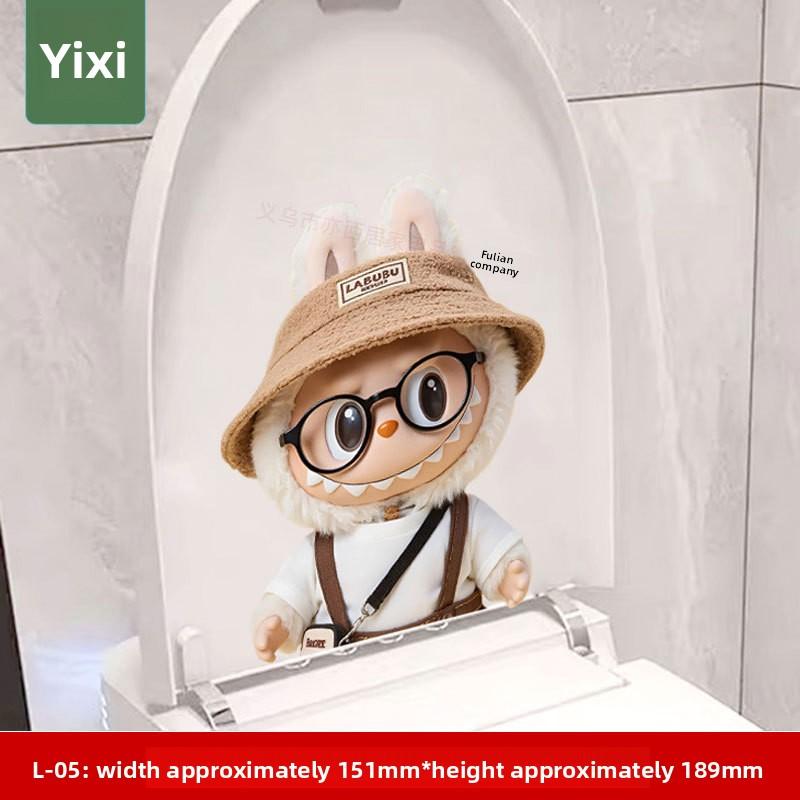 Static Toilet Sticker Cartoon Cute Creative Toilet Toilet Toilet Lid Sticker