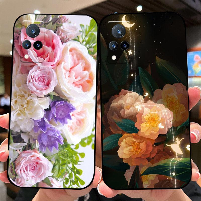 For Vivo V21 4G 5G Case V21s V2066 V2050 Cartoon Animal Soft Silicone TPU Phone Cover For V21e V2061 V2055 Shockproof Bumper