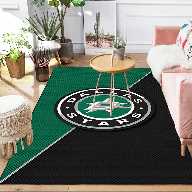 Dallas Hockey Team Area Rug Suitable for Indoor And Outdoor,Carpets for Kitchens, Homes, Offices, Living Rooms,Home Decor,Christmas Gift