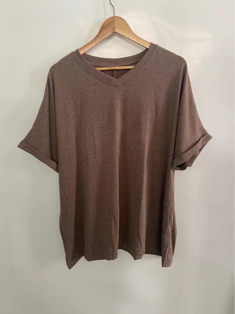 2024 European & American Women's Plus Size Casual Short-Sleeve Loose T-Shirt