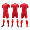 Breathable Short-Sleeve Soccer Jersey Set with Custom Print Options (8012)