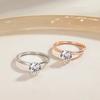 Trumium 1.5CT 925 Sterling Silver Engagement Rings Round Cut  Cubic Zirconia CZ Wedding Promise Rings Wedding Bands for Women